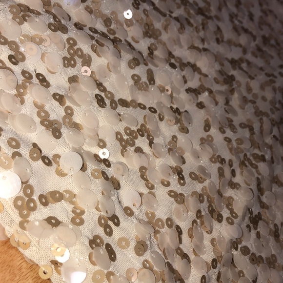 Vintage Bebe Belted Satin and Sequin Dress - Picture 5 of 10